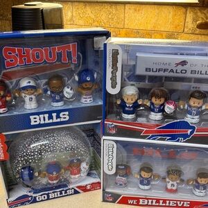 Fisher-Price NFL Buffalo Bills Team Little People 4 sets NEW IN BOX 2022-2025